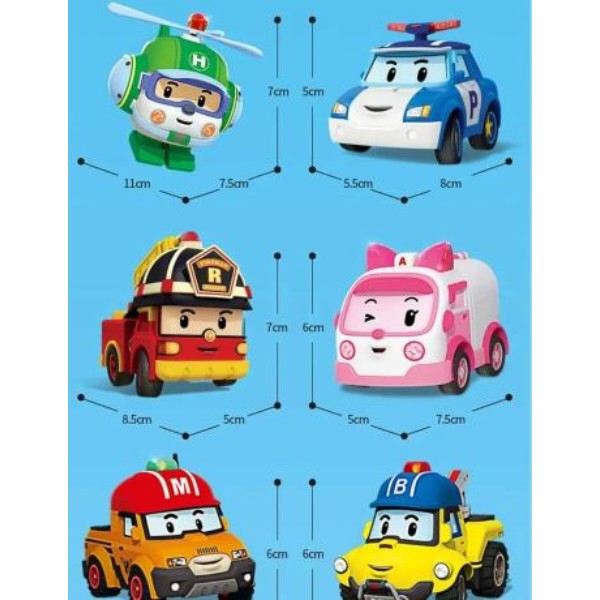 Фото - Машинка-трансформер Robocar Poli GoGo Спасатели Делюкс 6в1 (ZR-914)